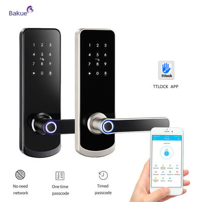 Fireproof 60min Fits Door Thickness 38 to 50mm 60min Fireproof Smart Door Lock with WiFi eKey APP Remote Control Access Management Device