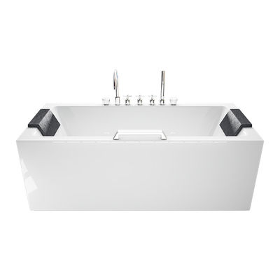 Smart Constant Temperature Square Acrylic Bathtub With Pillow