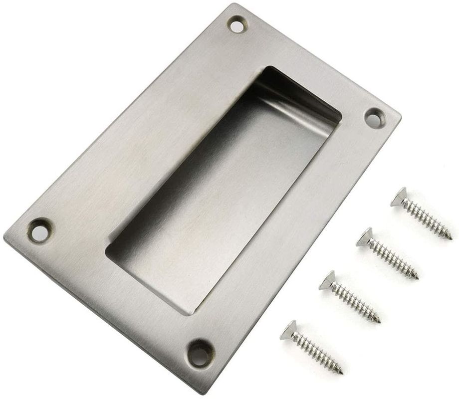 Non Deformable 304 Stainless Steel Recessed Pull Handle For Sliding Door