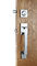 Entry Locking Door Handles Silver Zinc Alloy Plate American Standard Lock Body