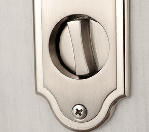 Residential Mortise Metal Sliding Door Locks Satin Nickel Finishing