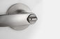 Privacy Door Tubular Cylinder Lock Modern Front Satin Nickel Lever Handle