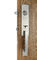 Silver Entry Door Handlesets / Outside Door Handles Adjustable Latch