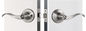 Silver Zinc Alloy Tubular Locks For Both Left Or Right Handed Doors