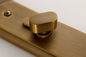 Yellow Bronze Mortise Privacy Lock , Antique Mortise Locksets 55Mm Backset