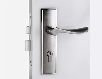 Satin Nickel Mortise Door Lock / Room Door Mortise Latch Lock Zinc Alloy