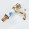 Retro Vessel Sink Faucets Golden Commercial Kitchen Faucets Classical Style