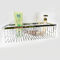 Chrome Layers Stainless Steel Bathroom Accessory Single Corner Shower Wire Basket