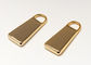 30 * 13 * 4mm Stocked Handbag Accessories Hardware Golden Zipper Pull For Bag