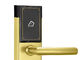Brushed Zinc Alloy Digital Electronic Card Lock SUS304 For Hotel Room Safety
