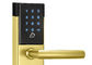 Electroinc Gold Door Lock Unlocked by Password or Mechanical Key