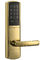 PVD gold Electronic Door Lock Unlocked by Password or Emid Card