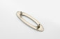 58 G Modern Pearl Lacquer Furniture Pulls Oval Shape For Drawer / Cupboard