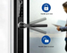 Narrow Aluminum Frame Bluetooth Smart Door Lock For Apartment