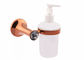 Bathroom Accessory Soap Dispenser Holder  Zinc Alloy and Crystal Plate Rose Gold