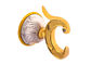 OEM and ODM Bathroom Sets Decorative Robe Hooks Plate Gold Painted Finishing