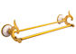 Gold Double Towel Bar Bathroom Decorations Brass Towel Ring For House