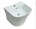 Lavatory Ceramic Sanitary Ware , Wall Hung Mounted Wash Hand Basin For Hotel