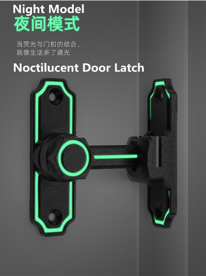 Noctilucent Double Sliding Barn Door Latch For Commercial With Two Installation Ways