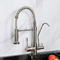 Three Way Smart Kitchen Faucet 2.2 GPM 80 PSI Black And Nickel Color