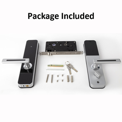 Key-Free Touchscreen Combination Door Lock With Handle Aluminium  Alloy