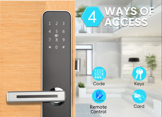 Aluminium Alloy NFC Card Keypad Door Lock For House Apartment Hotel Building