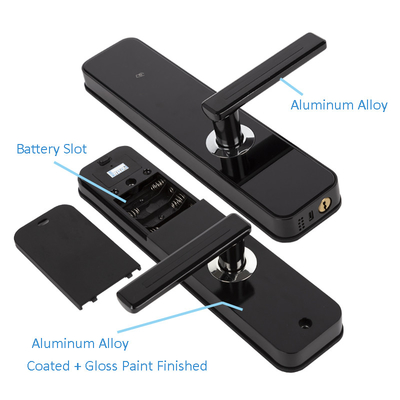 Electronic Keyless Entry Door Lock NFC/IC Card Unlock With Handle Touchscreen Keypad