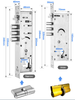 Courtyard Outside Fingerprint Code WiFi Door Lock Waterproof IP68 Aluminium Alloy