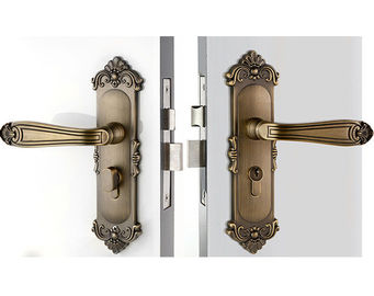High Hardness Room Mortise Door Lock Antique Bronze Zinc Alloy Entracne Handle Lock
