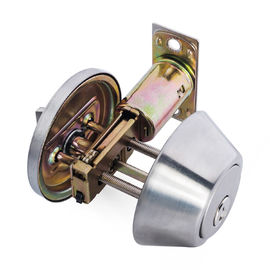 High Security SUS304 Single Cylinder Deadbolt Door Locks Plated Nickel Finish