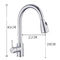 Bathroom Brushed Nickel Kitchen Sink Faucet Pull Out Mixer Taps Wet Sink Bar Faucets