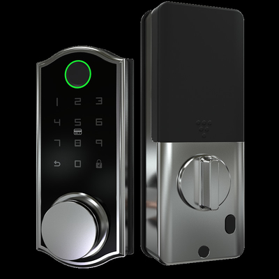 Touchscreen Smart Latch Door Lock With Fingerprint IC Card Code APP WiFi Control Deadbolt