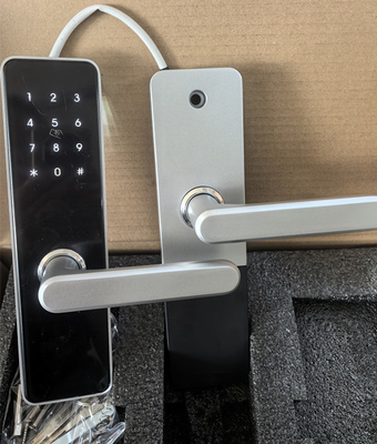 Smart Home Door Lock Fingerprint Lock Bluetooth WiFi Black / Silver Painted For Security