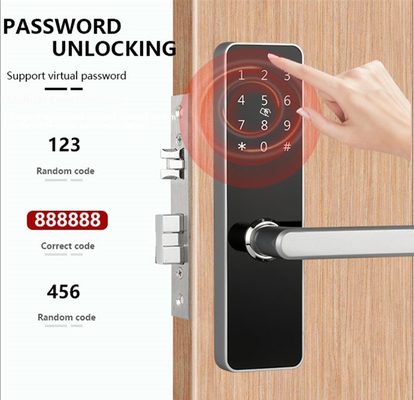 Aluminum Alloy Painted Finish Bluetooth Door Lock Remote Control With Bluetooth/ Wi Fi Connectivity