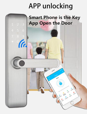 Bluetooth WiFi RFID Keyless Smart Door Lock For Home Entry Door Room Door