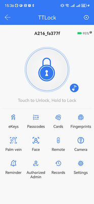 Video Cat Eye Palm Vein / Face Unlocking Wifi Smart Lock Aluminum IP65