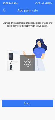 Alumminum Commercial Smart Lock Facial Recognition Video Cat Eye Palm Vein Unlocking IP65