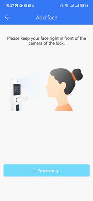 Alumminum Commercial Smart Lock Facial Recognition Video Cat Eye Palm Vein Unlocking IP65