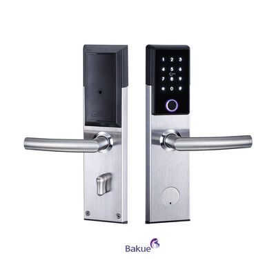 Firerated 120min Smart Door Lock  Painted  Secure Access Bluetooth WiFi Code Card Mechanical Key Options