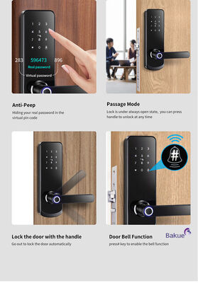 eKey Controller Type RFID Door Lock Featuring 2pcs Mechanical Key Durable Access Control Device for Various Environments