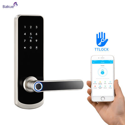 Fireproof 60min Fits Door Thickness 38 to 50mm 60min Fireproof Smart Door Lock with WiFi eKey APP Remote Control Access Management Device