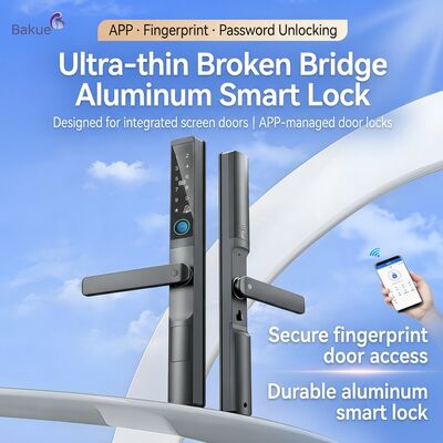 Aluminum Fringerprint Door Lock Featuring 4pcs AA Battery Operated Access Control System for Enhanced Protection Smart Digital Door Lock