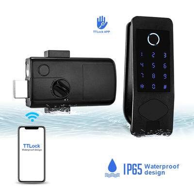 Waterproof Lock IP65 Outside Smart Door Lock Fingerprint Unlocking