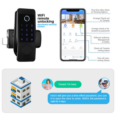 Waterproof Lock IP65 Outside Smart Door Lock Fingerprint Unlocking