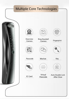 Real Time Capture Fingerprint Passcode Digital Door Lock  1 Card