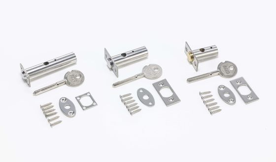 Stainless Steel Tube  Lock / Stainless Steel Invisible Latches Bolts Security Door Bolts