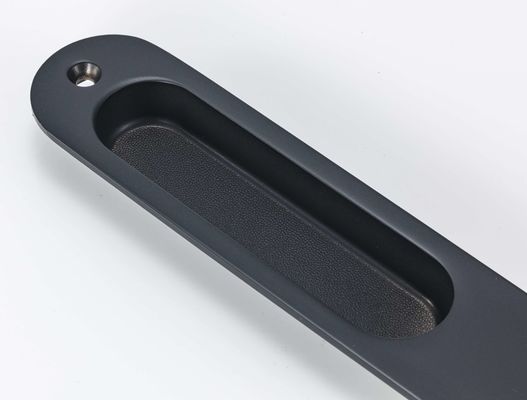 Zinc Alloy Metal Sliding Door Handle Matte Black anti fraying