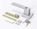 Right Locking handle of Outdoor Storage Sheds , Swing Door Garges / Die Casting Brushed Aluminum Door Handle Lock