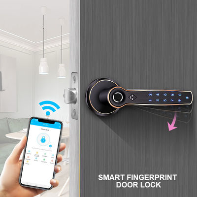 TTlock Fingerprint Bluetooth Smart Lock Keyless Zinc Alloy Handle