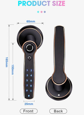 TTlock Fingerprint Bluetooth Smart Lock Keyless Zinc Alloy Handle